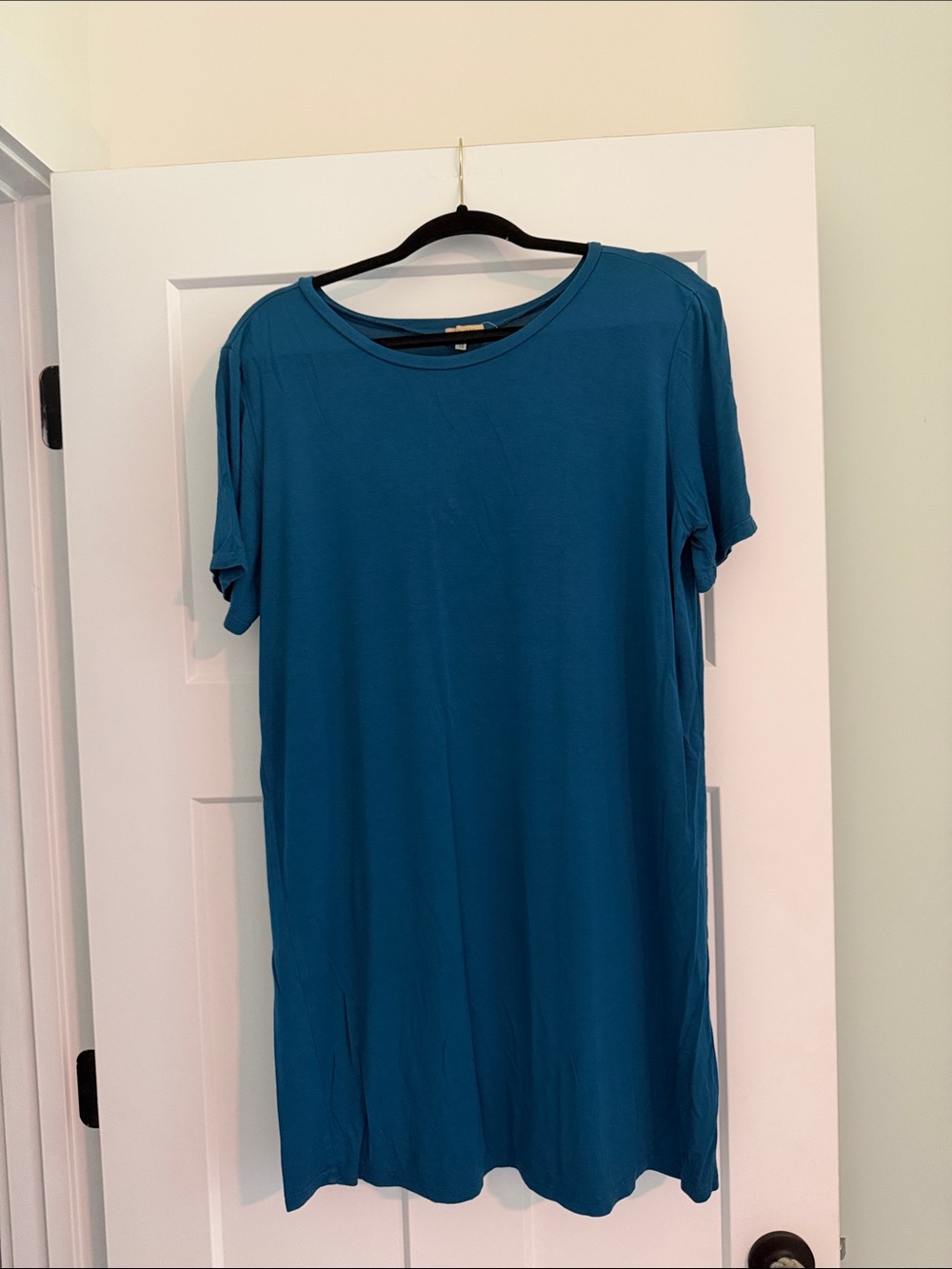 Piko 1988 Teal Short Sleeve Tee Dress